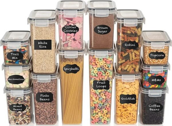 Airtight Food Storage Containers Set 14 PC Kitchen & Pantry Organization