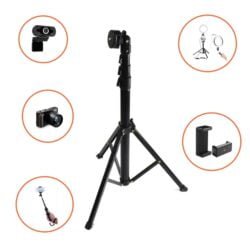 Latest Style High Quality 130cm 51 inch Extendable With Remote Control Aluminum Material Lightweight Selfie Stick Tripod