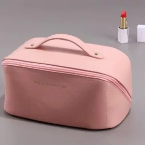 cosmetic bag in pink