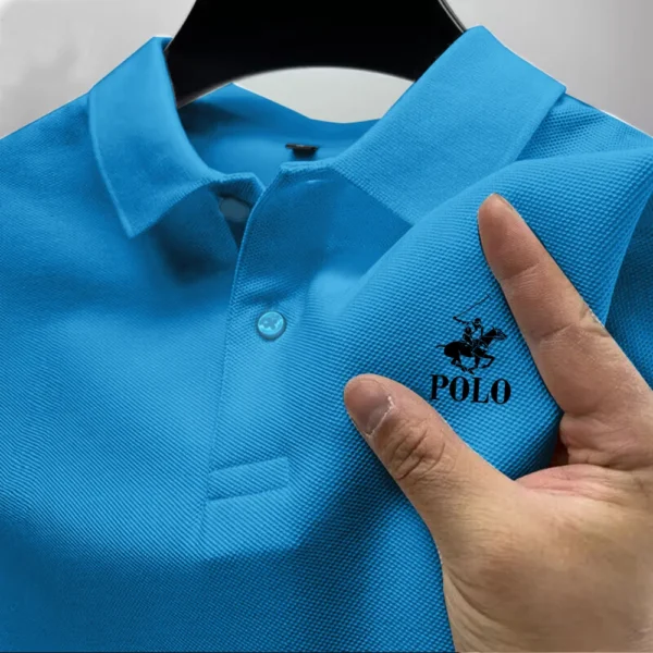 Men's short sleeve breathing polo shirt